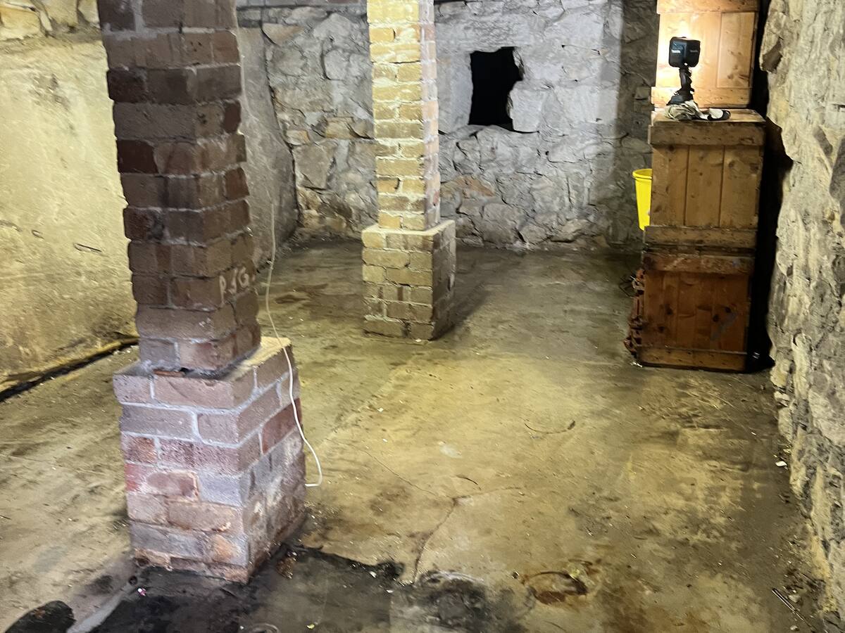 The same under house space cleared back to the floor